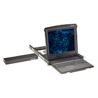ServView KVM LCD Console Tray and Switch - 17-in., 8-Port, Dual-Rail, VGA, PS/2, USB