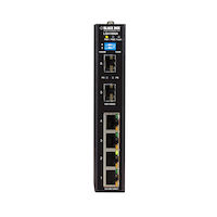 LGH1000 Series Gigabit Ethernet (1000-Mbps) Extreme Temperature Switch - (4) 10/100/1000-Mbps Copper RJ45, (2) 100/1000-Mbps SFP