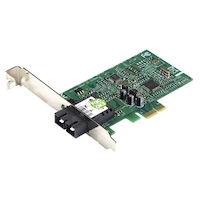 Fast Ethernet (100-Mbps) Network Interface Card - PCIE, 100BASE-FX, SC