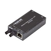 MultiPower Miniature Fast Ethernet (100-Mbps) Media Converter - 10/100-Mbps Copper to 100-Mbps Multimode Fiber, 1300nm, 2km
