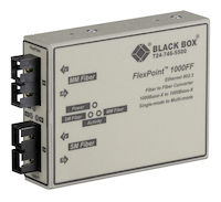 FlexPoint Gigabit Ethernet (1000-Mbps) Mode Converter - 1000-Mbps Multimode Fiber to 1000-Mbps Singlemode Fiber, 850/1300nm, 0.3km to 5km, (2) SC
