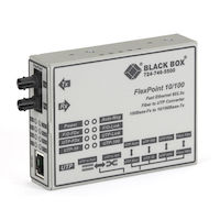 FlexPoint Fast Ethernet (100-Mbps) Media Converter - 10/100-Mbps Copper to 100-Mbps Multimode Fiber, 1300nm, 2km