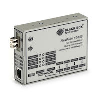 FlexPoint Fast Ethernet (100-Mbps) Media Converter - 10/100-Mbps Copper to 100-Mbps Singlemode Fiber, 1310nm, 28km