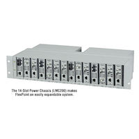 FlexPoint Media Converter Chassis - 14-Slot, Rackmount, Dual AC Power Supply