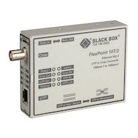 FlexPoint Ethernet (10-Mbps) Media Converter - 10-Mbps Copper to 10-Mbps ThinNet, International Power Supply