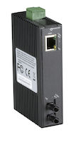 LMC270 Series Fast Ethernet (100-Mbps) Industrial Media Converter - 10/100-Mbps Copper to 100-Mbps Singlemode Fiber, Hardened Temperature, 1310nm, 20km