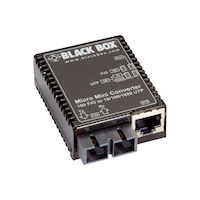 Micro Mini Fast Ethernet (100-Mbps) Media Converter - 10/100/1000-Mbps Copper to 100-Mbps Multimode Fiber, 1310nm, 5km