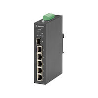 LPH3000 Series Gigabit Ethernet (1000-Mbps) Extreme Temperature PoE+ Switch - (4) 10/100-Mbps Copper RJ45 PoE+, (1) 10/100/1000-Mbps Copper RJ45, (1) 1000-Mbps SFP