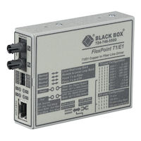 FlexPoint Managed T1/E1 Media Converter - T1/E1 Copper to Singlemode Fiber, 1300nm, 28km, ST