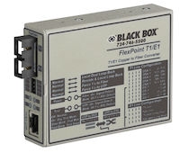 FlexPoint Managed T1/E1 Media Converter - T1/E1 Copper to Multimode Fiber, 1300nm, 5km, SC