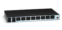 Horizontal Rackmount Remote Power Manager - 208-240-VAC, Dual-Circuit, (8) IEC-320-C13 Outlet