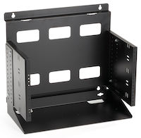 Wallmount Rack - 6U, 12-24, Tapped Rail Holes, 75-lb. (34 kg) Capacity