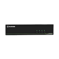 Secure KVM Switch, NIAP 3.0 Certified - 4-Port, Quad-Monitor, DisplayPort 1.2 4K30, USB HID, Audio, CAC