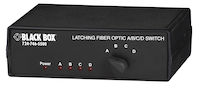 Fiber Optic A/B/C/D Desktop Switch - Latching, ST Multimode