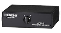 Fiber Optic A/B Desktop Switch - Latching with SC Singlemode Connectors