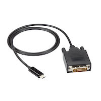 USB-C Adapter Cable - USB-C to DVI Adapter, 1080p @ 60Hz, DP 1.2 Alt Mode