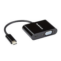 USB-C Adapter - USB-C to VGA Adapter with Power Delivery, 1920x1200 / 1080p, 60W (20V 3A), DP 1.2 Alt Mode