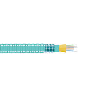 OM3 50/125 Multimode Bulk Fiber Optic Distribution Cable - Indoor, Interlocking Armored, Tight-Buffered, OFCP Plenum